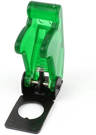 IIVVERR אטום למים מתג החלפת פלסטיק ירוק מכסה כיסוי בטיחות כובע 12 ממ דיא (אטום, פלאסטיקו, ורדה, מפריע