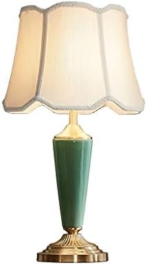 Lysldh אמריקאי נחושת קרמיקה מנורה ראש חדר שינה מנורה מיטה