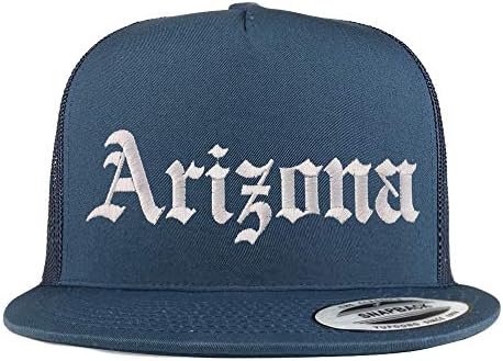 טרנדי הלבשה חנות אריזונה המדינה ישן אנגלית 5 פנל שטוח נהג משאית רשת כובע