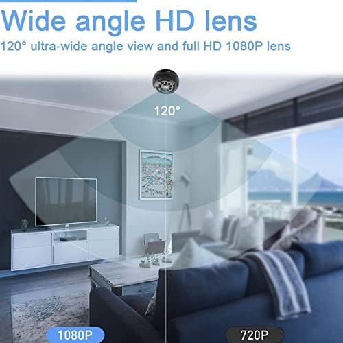 DILWE 1080P מצלמות אבטחה ביתיות ניידות, מצלמת אבטחה WIFI רחבה של 120 מעלות לרוחב WIFI עבור חיצוני/בית, תמיכה