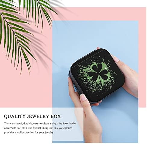 Patricks Clover's Premium Premium Travel תכשיטים קטנים שרשרת טבעת מארגן אחסון מיני מארז תצוגה