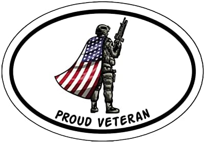 מגנט חייל דגל סגלגל אמריקאי סגלגל מגנט - מדבקות מכוניות מגנטיות ותיקות צבאיות