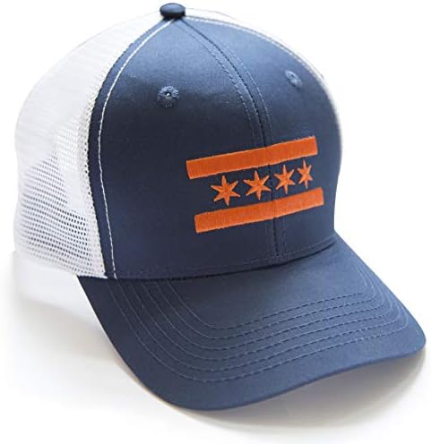 בינלאומי עניבה כתום שיקגו דגל כובע לגברים ונשים - מתכוונן אחד גודל נהג משאית כובע, בייסבול, סנאפבק, כובע