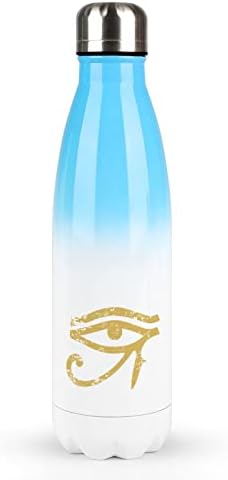 עין מצרית של הורוס 17oz בקבוק מים ספורט נירוסטה ואקום מבודד צורת קולה בקבוק ספורט לשימוש חוזר