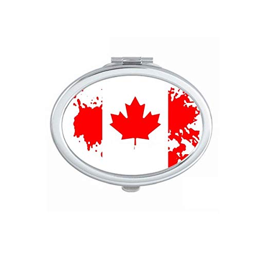 קנדה טעם דגל ומייפל מראה נייד לקפל יד איפור כפול צד משקפיים
