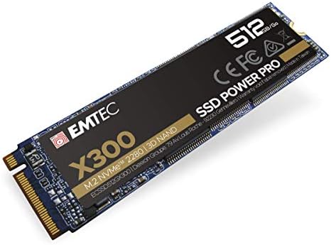 EMTEC X300 POWER PRO 512GB M.2 2280 PCIE GEN 3.0 X4 כונן מצב מוצק פנימי - ECSSD512GX300