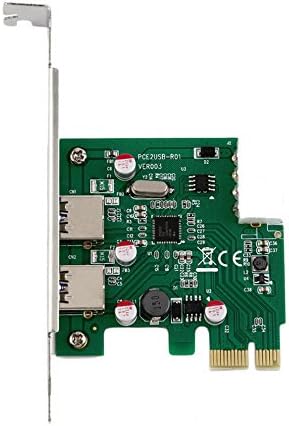 AXGEAR חדש 2 יציאה 5GBPS USB 3.0 PCI-E PCI מתאם כרטיס אקספרס עבור XP VISTA WIN 7 8