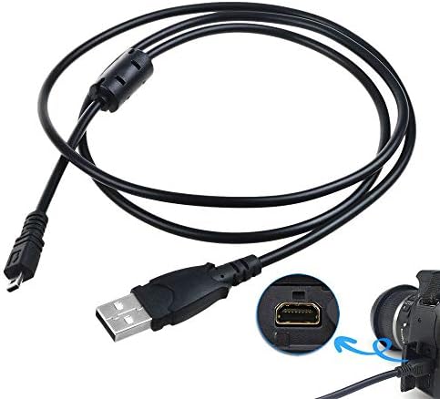 Kybate USB PC נתוני סנכרון כבל כבל עופרת עבור Nikon Coolpix L22 L12 L4 S1200 PJ מצלמה