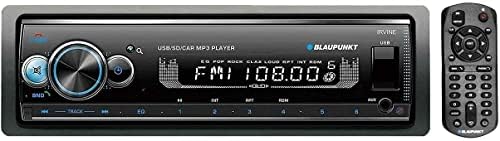 Blaupunkt irvine70 סטריאו לרכב מולטימדיה - תצוגת LCD יחידה DIN עם הזרמת Bluetooth, שיחות ללא ידיים, MP3/USB קדמי