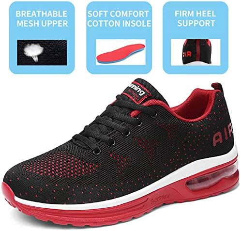 נעלי ריצה אוויריות לגברים של Auperf משקל קל משקל נושם הנעלה בהליכה ספורט טניס ספורט