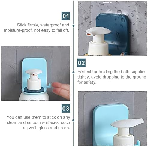 DOITOOL מתקן סבון תלייה מדפי אחסון סבון מחזיק סבון בקבוק סבון קיר קיר הר השמפו מחזיקי בקבוקי