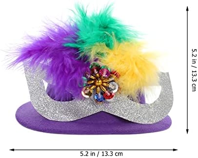 גלפדה 2 יחידות מרתק מיני חולצות כובע שיער קליפ לנשים חתונה מסיבת קרנבל מתנות