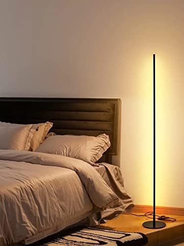 WYFDP אווירה מנורת רצפה מנורה LED סלון חדר שינה מנורת מיטה אנכית מנורת שולחן רצפה פינתית