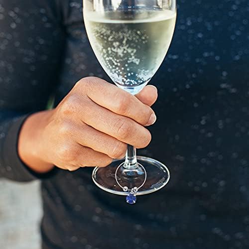 יין גביע סמן 16 יחידות יין סמני קסמי יהלומי יין זכוכית סמן יין זכוכית תגיות זיהוי יין זכוכית