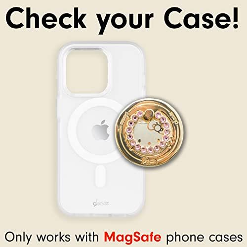 סוניקס הלו קיטי סושי מקרה + טבעת מגנטית עבור מגסייף אייפון 14 פלוס