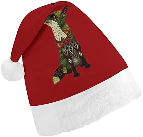 פרחוני שועל חג המולד כובע אישית סנטה כובע מצחיק חג המולד קישוטים