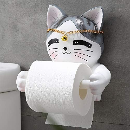 מחזיק גליל נייר של Raxinbang Kitty, שירותי אמירות אמבטיה, קופסת נייר טואלט, קופסת נייר טואלט ללא אגרוף,