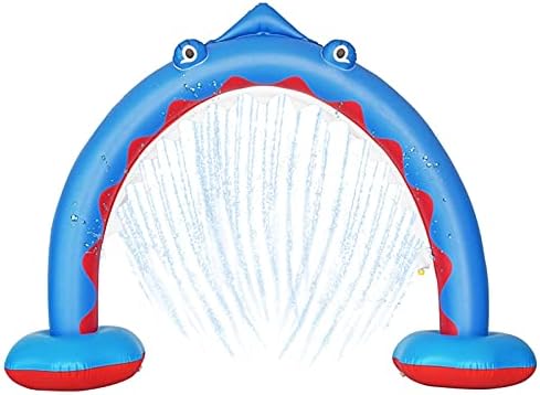 צעצוע מתנפח ממטרה כריש קיץ חיצוני כיף מים משחקים לילדים מעל 8.5 רגליים ארוך ענק צעצוע מצחיק משחק