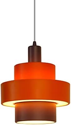 תליון פירמידה צינורית של Lampe House אור תליון 4 שכבות מנורה תלייה עגולית מתקפלת לנורת LED לחדר שינה E26