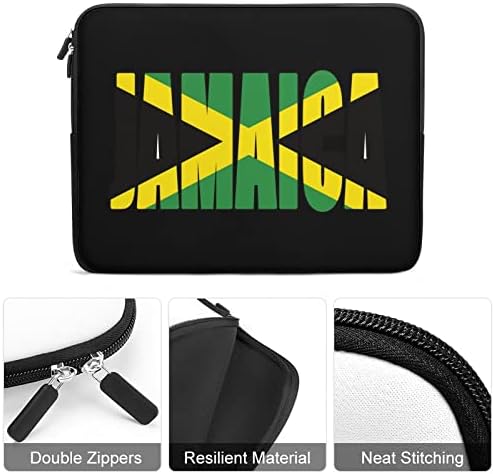 דגל כפרי ג'מייקני מכסה מחשב נייד מארז מגן על מחשב נייד שקית שקית תיק נשיאה לגברים נשים 17 אינץ '