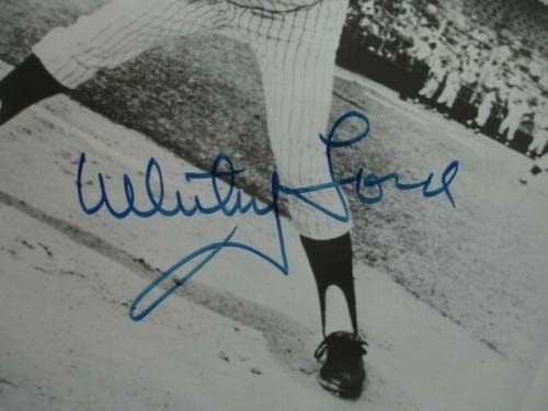 ווייטי פורד חתימה 8x10 תצלום שחור -לבן - B&E Holo - תמונות MLB עם חתימה