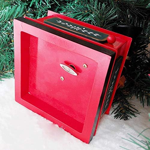 קישוטים לחג המולד של FBVCDX קופסא מוזיקה מעץ קופסא מוזיקה קופסת חדר שינה קישוט לקישוט הבית קופסת