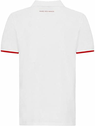 חולצת פולו קלאסית לגברים של רד בול רייסינג פורמולה 1 לבנה