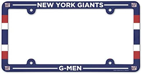 Wincraft New York Giants מסגרת לוחית רישוי בצבע מלא