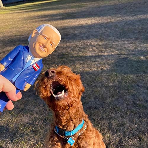 יצורים מאושרים - ג'ו ביידן צעצוע של כלב פרודיה, לטקס גומי טבעי, 8.75 גבוה