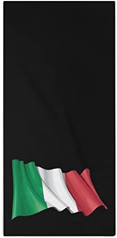 מגבת כביסה של דגל איטליה 28.7 X13.8 מטליות פנים סיבי סופר -סיבים סופגים מגבות מגבות מגבות