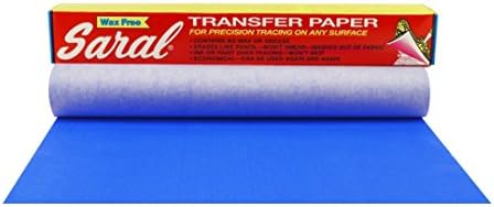 סרל שעווה נייר העברה חופשי - כחול, 12 אינץ 'x 12 רגל