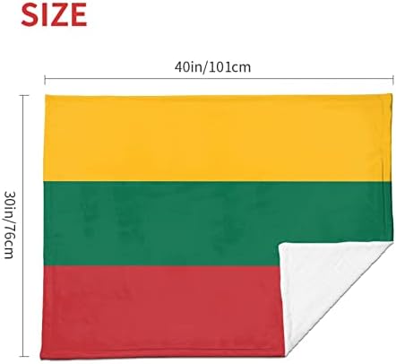 שמיכות דגל ליטאיות דגל סופר סופר רך נוחות שמיכה לתינוקות חיוניים לתינוק שמיכת תינוק 30 x40