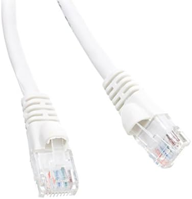 כבל תיקון Ethernet Cat5e, מגף נטול/מעוצב בגודל 20 רגל לבן, CNE473418