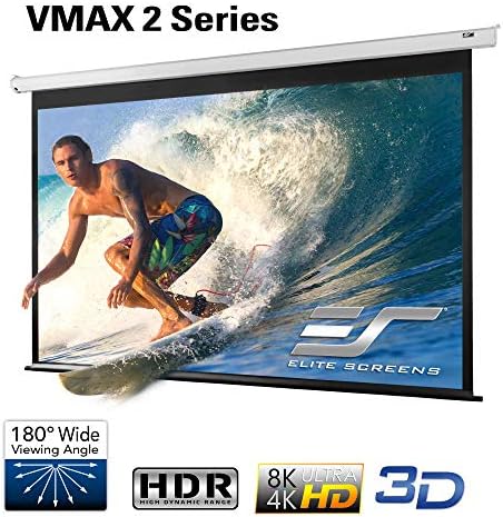 מסכי עילית VMAX2 Premium Premium ממונע חשמלי ממונע מסך בית קולנוע ביתי 8K 4K Ultra HD הקרנה מוכנה עם