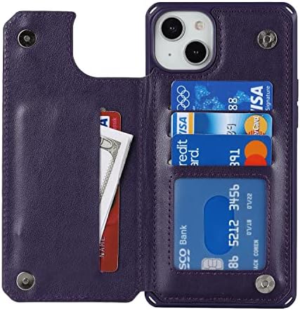 סיילורטק תואם לאייפון 14 פלוס מארז ארנק עם מחזיק כרטיס, אייפון 14 פלוס ארנק מארז עם חריץ לכרטיס עור מפוצל רצועת