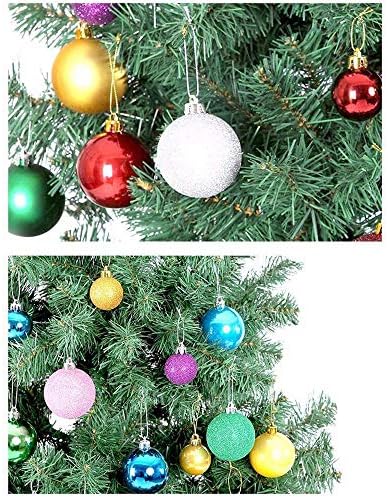 כדור חג המולד של Yeooyoor, קישוטים לחג המולד, כדורי קישוט עץ חג המולד, כדורי קישוט מסיבות חג אדום כדורי חג מולד)