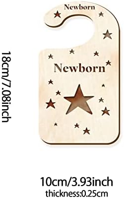 CRASPIRE 10 יחידים ארון פעוטון לתינוקות מחלקים ירח וכוכבים עיצוב יילוד ועד 24 חודשים מארגני ארונות לתינוקות, מתנת
