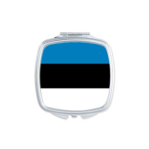 אסטוניה לאומי דגל אירופה המדינה מראה נייד קומפקטי כיס איפור כפול צדדי זכוכית