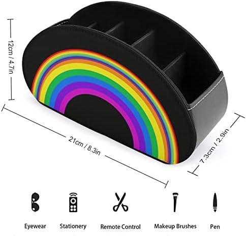 קשת LGBT Gride Gride Marted TV Control Matcherizer עם 5 תאים לחדר שינה שולחני