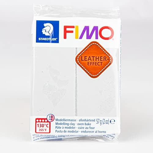 אפקט עור FIMO פולימר חימר 2OZ-DOOW אפור -EF801-809