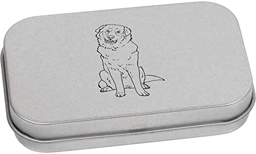 Azeeda 'Pyrenean Mountaine Dog' מתכת כתיבה מתכתית פח / קופסת אחסון