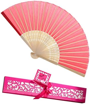 Soimiss 2PCs נשים עם מתנות מאוורר צ'ינאז מחזיק קיפול קישוט במבוק רטרו סיני מסגרת סגנון עדין יפנית מסגרת