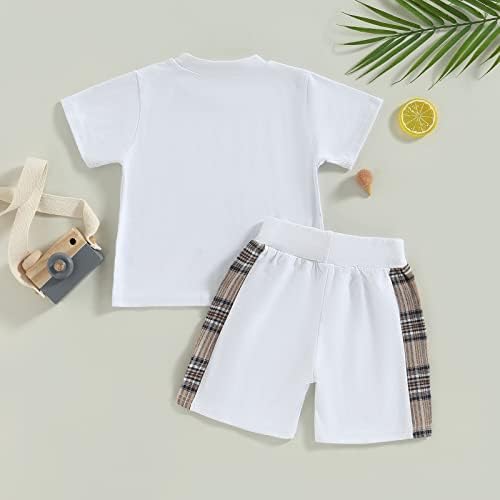 פעוט תינוק ילד קיץ דובי הדפסת תלבושת ילדה חמודה שרוול קצר שרוול קצר חולצת טריקו חיה