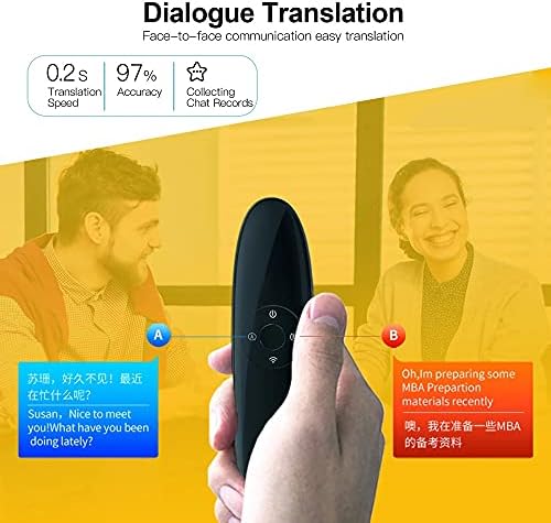 יהא מתורגמן נייד קול מתורגמן מכשיר 42 שפות בזמן אמת מיידי שני-דרך תרגום שימוש עם אפליקציה תמיכה חוזר