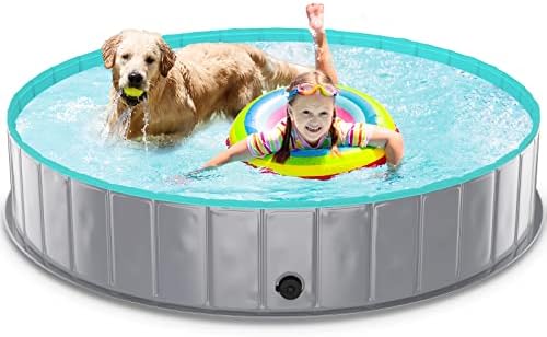 בריכת כלבים לונאו בריכת ילדים ניידת, בריכת שחייה חיצונית עמידה לכלבים קטנים גדולים