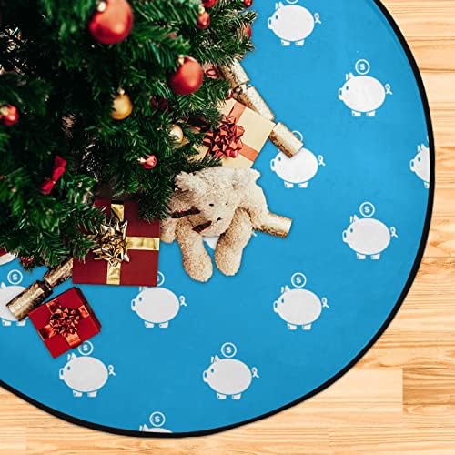 מחצלת עץ חג המולד מחצלת חזירים אטום מים מחצלת עץ כחול 28.3 אינץ 'עץ חג המולד מגן רצפה סופג מחצלת עמד