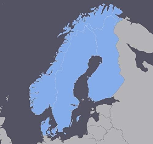 מפת סקנדינביה נורדית 2023 למכשירי גרמין