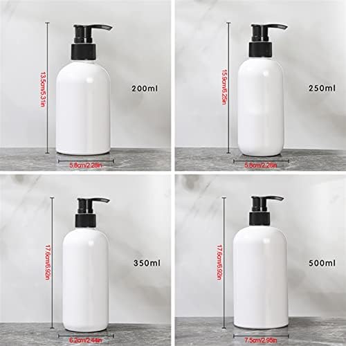 מכשירי סבון Omidm סבון גלילי מתקן סבון בקבוק לבקבוק לבן הניתן למילוי חדר אמבטיה שמפו שמפו ג'ל ג'ל מרכך סבון