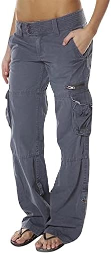מכנסי נשים רונגקסי לנשים עם כיסים מכנסי מטען חיצוניות חיצוניות ריפסטופ קאם קמו קאם בנייה צבאי מכנסיים
