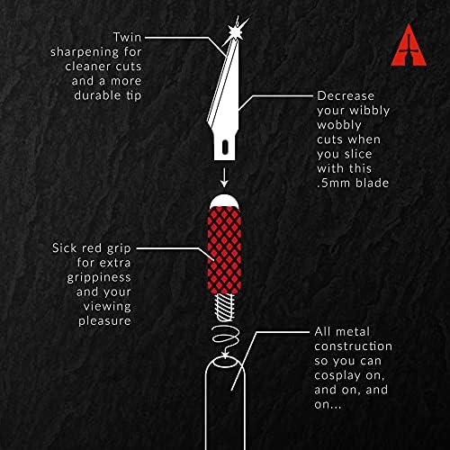 חניך קוספליי - זהו סכין סמים, סכין מלאכה, חותך דיוק לאומנויות ומלאכה, 5 להבי סכין תחביב חילופי